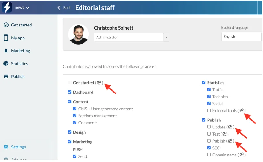 How to manage access rights to the Back Office - App Reseller Business (part 4)